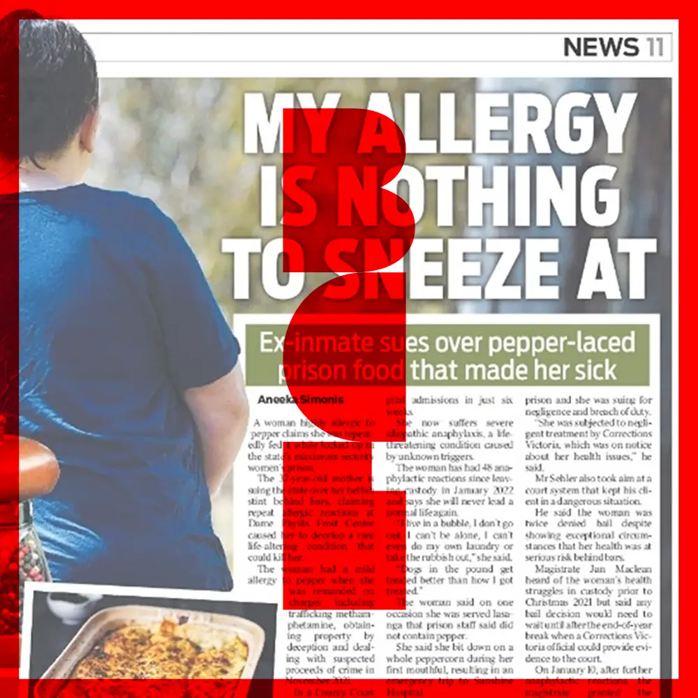 Blog post personal injury case against corrections victoria